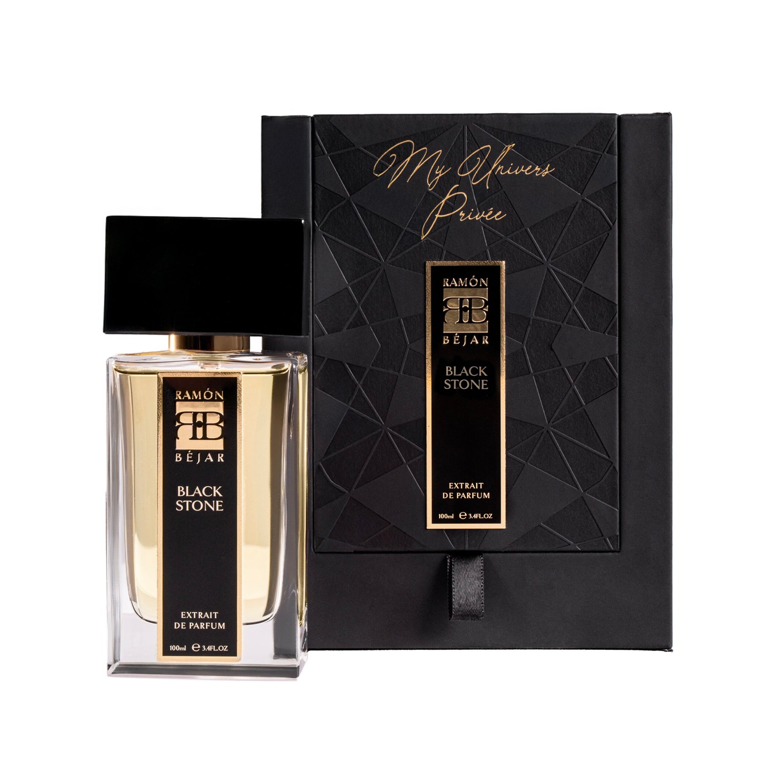 Black stone with box Black stone with box